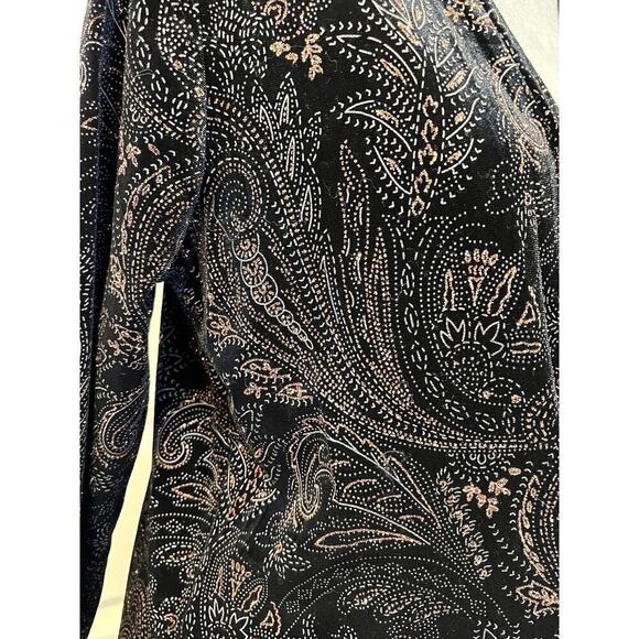 NOTATIONS Women’s Career Top Set Black Tank Paisley Shirt Blouse 1X Grannycore - Picture 3 of 10